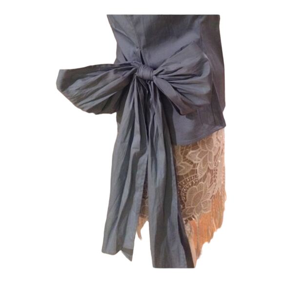 NWT Ann Taylor Dress Wrap Blouse with long tie bow size 4 - Picture 6 of 8